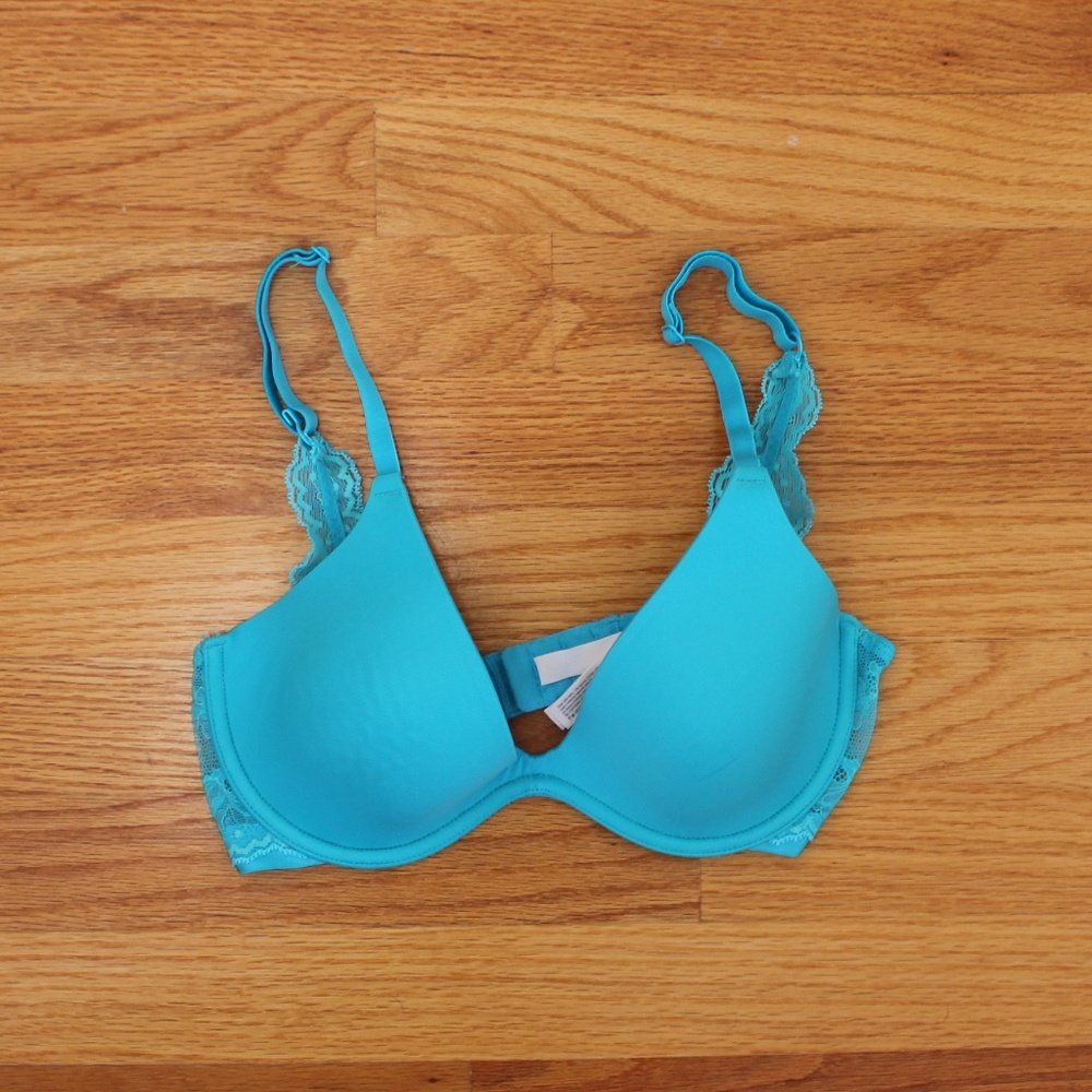 Teal Lace Bra